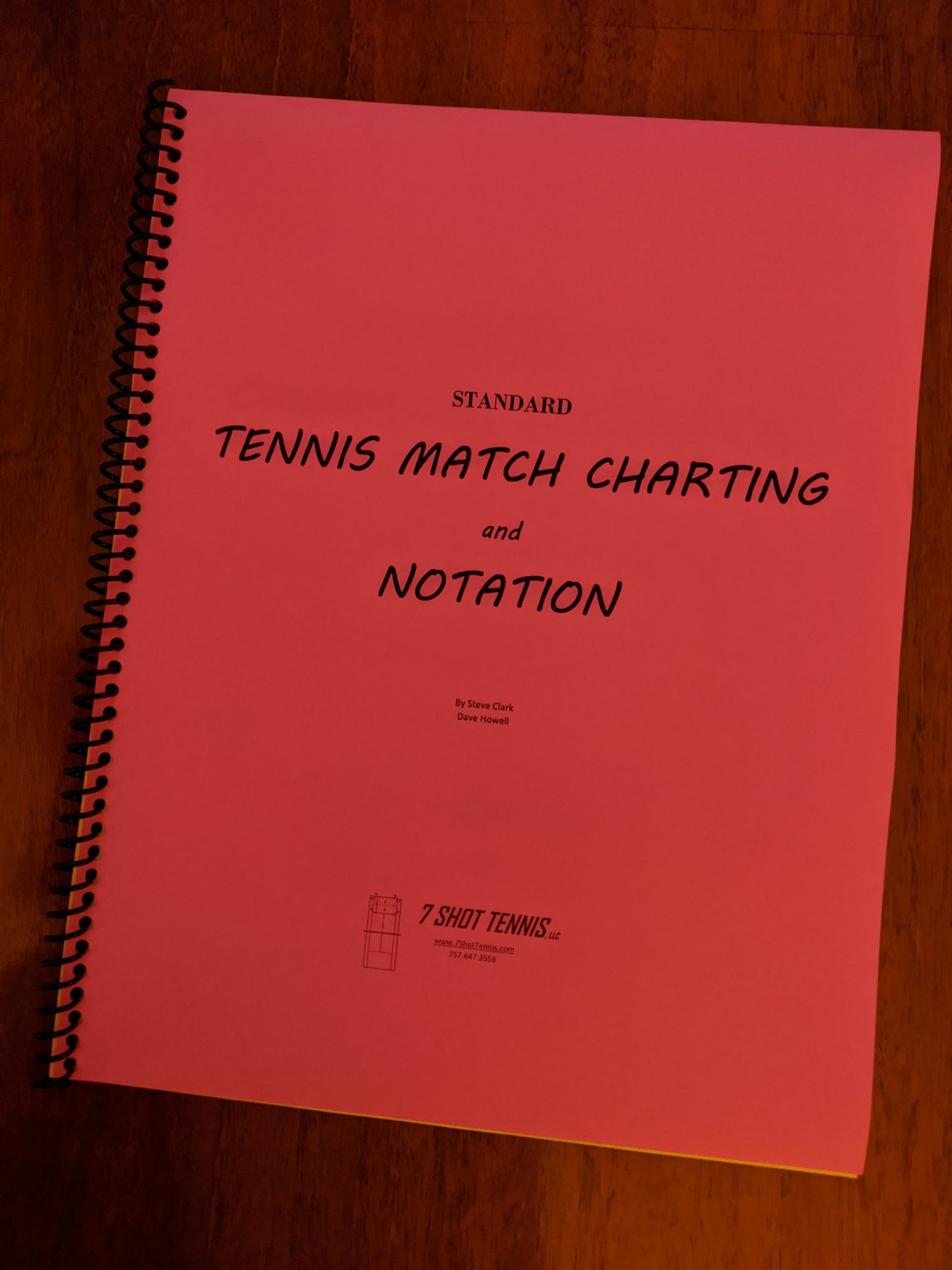 BOOK HARD COPY: "Standard TENNIS MATCH CHARTING and ...